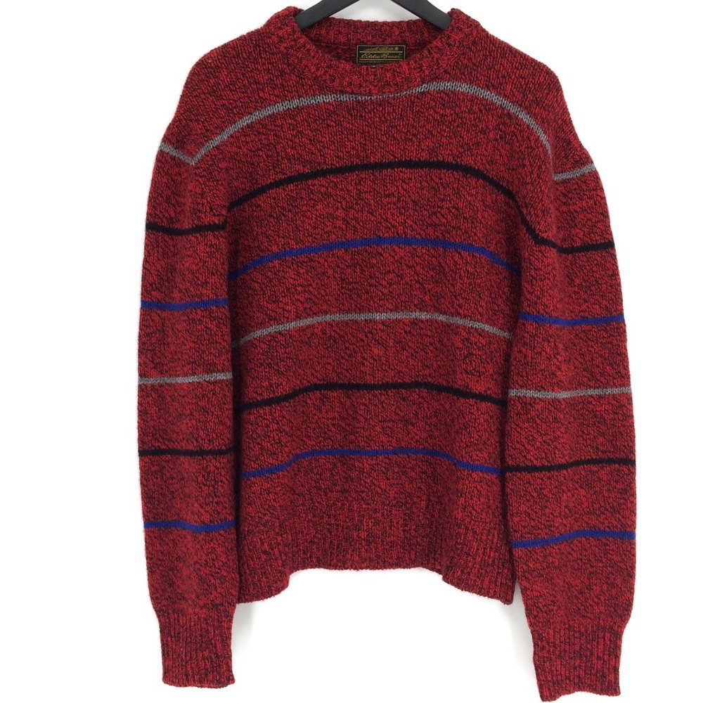 Vintage EDDIE BAUER Wool Blend Grandpa Sweater - Picture 1 of 7